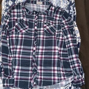 Women’s or Men's Flannel Collard Shirt! Passport (Brand) Women’s 2X, Super clean